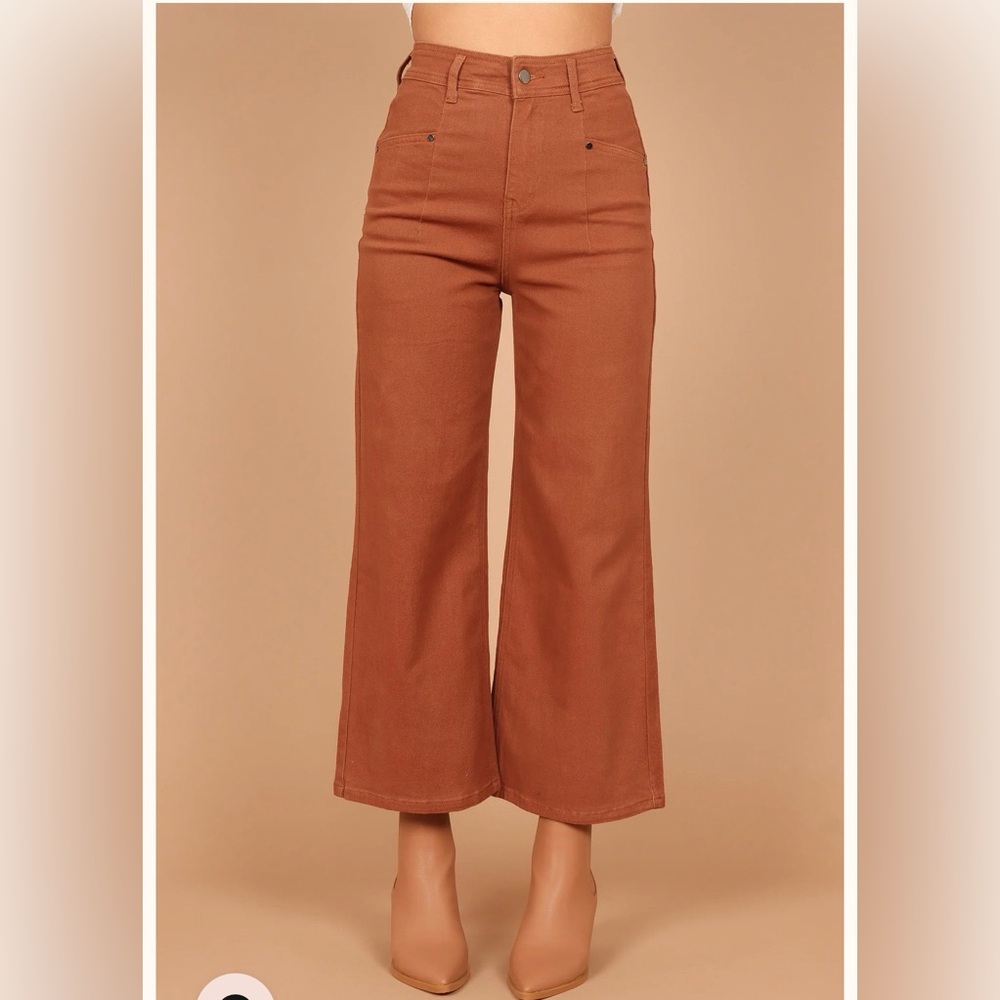 Petal & Pup Cropped Brown Pants